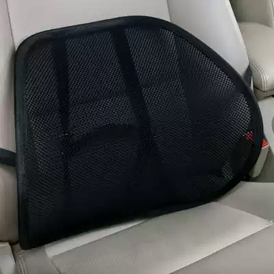 Car waist support thickened mesh breathable waist support ice silk adjustable waist support four seasons universal car cushion backrest pad
