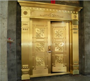 墅门进户门双开门大门欧式铜门黄山济南南宁广