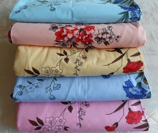 包邮国民老上海全棉老式床单纯棉斜纹印花双人床单100%全棉