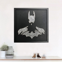 Cartoon anime Batman decorative painting diy handmade nail winding painting creative yarn painting material package
