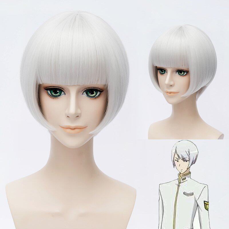 草津锦史郎 银色cosplay假发