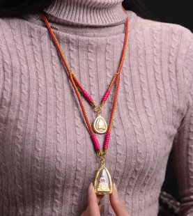 泰国佛牌挂绳 双挂款 单挂款 佛牌链 8股线精编 更漂亮 柔软 舒适