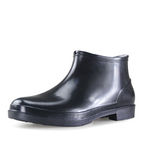 908 Yuan Baokou Low Gang Mens Rain Boot Water Shoe Black