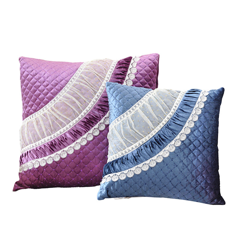 花木蕾丝抱枕套扇形花边抱枕_花木枕套_太平洋家居网产品库