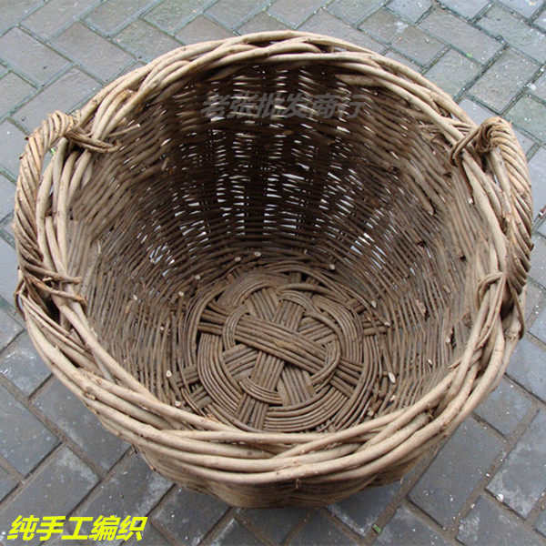 纯手工编织竹篓竹筐竹篮收纳篮柳条筐耐用型大筐擡筐收纳筐