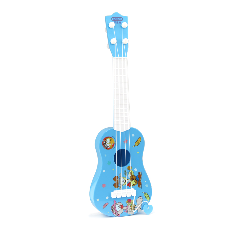 贝恩施益智早教儿童音乐吉他尤克里里玩具仿真可弹奏卡通吉他乐器产品展示图1