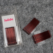 Small number of wine red flat lined with arc-shaped clamping edge clip disc hair clip and hairpin clip 24 only clothes