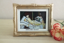 French tourism culture creative commemorative gifts boutique famous painting Three-dimensional refrigerator sticker impression Manet Olympia