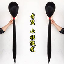 Drama costume Daihatsu costume Wig Headgear Xiaodan Huadan Headgear Straight hair wig Headgear Drama wig