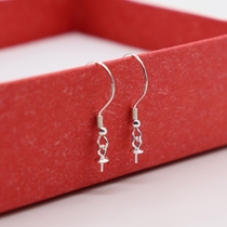 S925 pure silver earmarking accessories large number with Everest hook DIY pearls Amber Wax Earrings Earrings Earrings