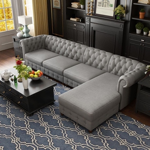 【特价】布艺沙发 尚伊曼 北欧沙发客厅整装家具 美式沙发现代简约