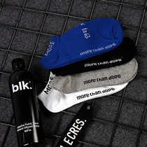 South Korea Ulzzang Original Shuffle Port Wind Korea Text Skateboard Socks Pure Cotton Low Bunch Socks for male and female lovers Short Sox