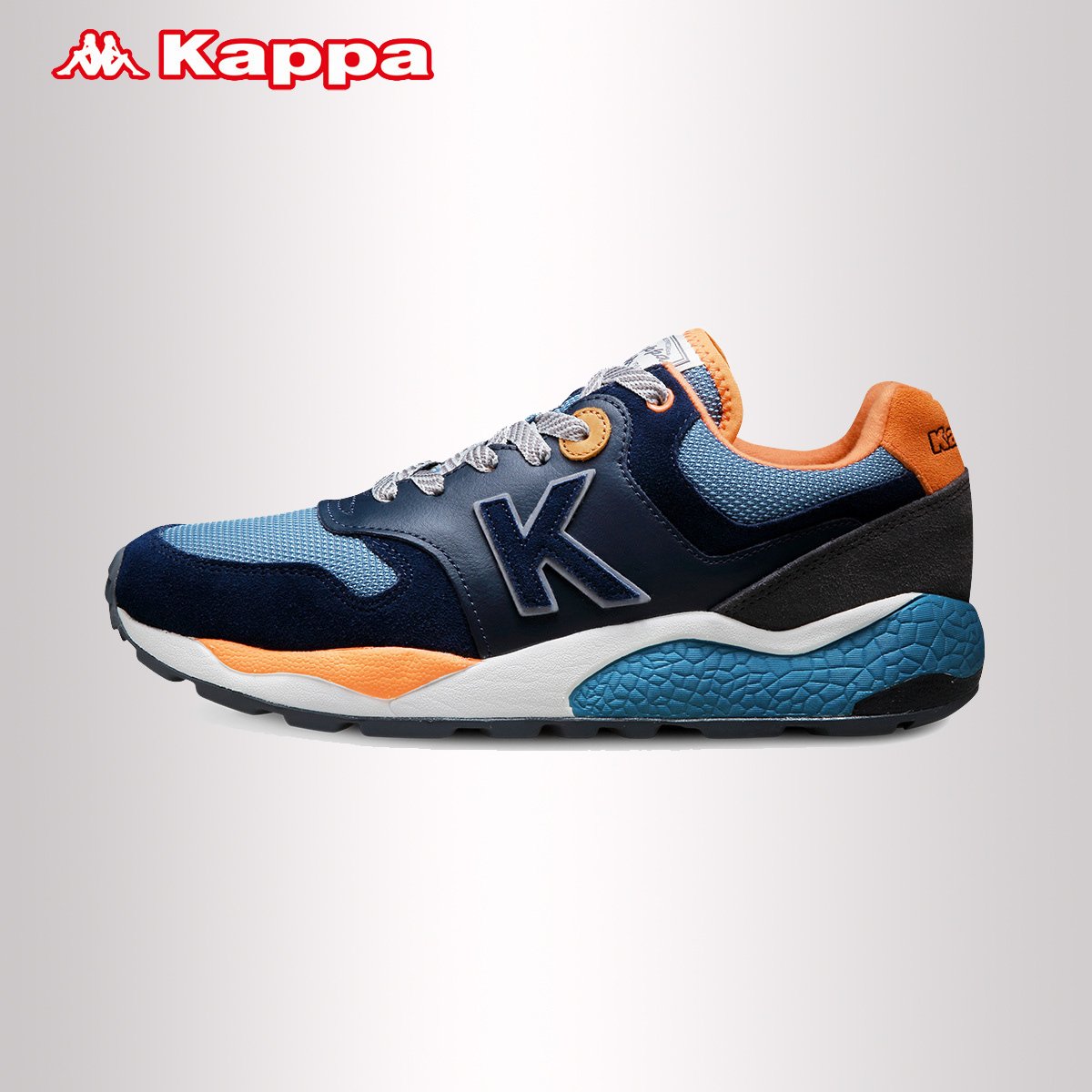 卡帕kappa背靠背 秋冬款男鞋 跑步鞋 耐磨运动休闲鞋 k0555mm71