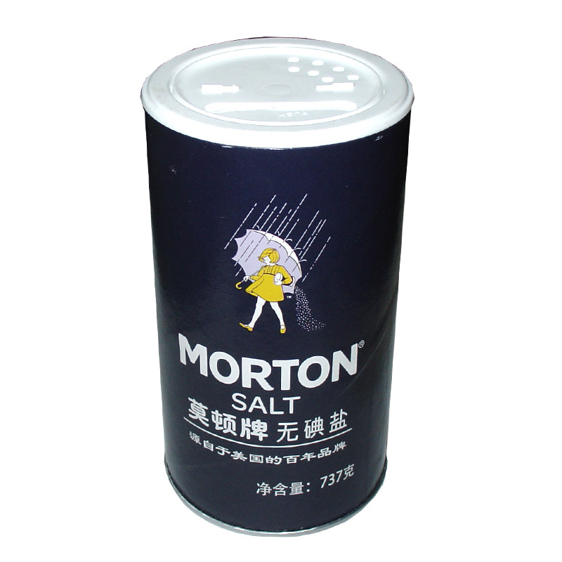 天猫超市莫顿无碘盐737g食用盐调味品调味料