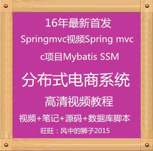 Springmvc视频Spring mvc项目Mybatis SSM分