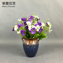 Moto simulation flower set small Daisy silk flower Flower Flower living room decoration bedroom indoor dining table decoration flower arrangement