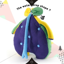 Steam Elf Creative Water Drop Series Elephant Contrast Purple Hand Yellow Green