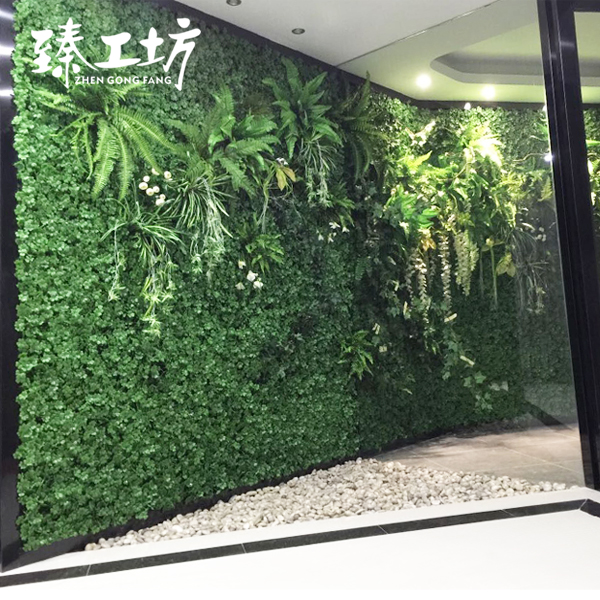 加密仿真植物墙人工草皮背景墙绿植墙立体假绿化草坪阳台装饰壁挂产品展示图3