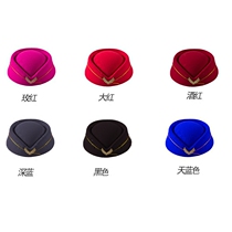New aviation flight sister hat high-speed train empty hat Hotel beauty salon event ceremonial hat band performance hat