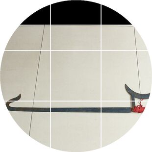 【特价】兵器 民国习武用老铁片钩剑 民俗收藏 古玩古董 老铁艺 古代