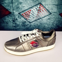 Out of print spot on the day shipping LOTTO women cowhide metal coated board shoes ELJE002-3