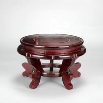 Jingdezhen high foot porcelain mahogany base stone resin crafts base flower stand flower pot fish tank bonsai base