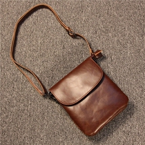 Japan and South Korea trend mens small backpack Social Youth retro fashion men and women casual shoulder oblique cross small bag mobile phone bag