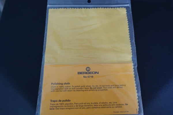 Imported from Germany Swiss Bergeon cloth gold and silver jewelry cleaning rag Polishing cloth