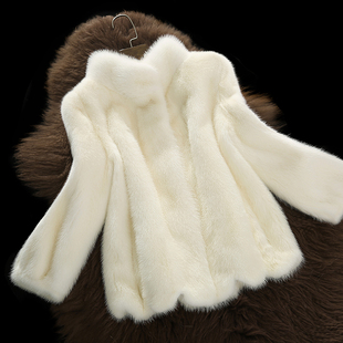 2016韩版冬季新款海宁皮草水貂毛女整貂短款皮草外套裘皮貂皮大衣