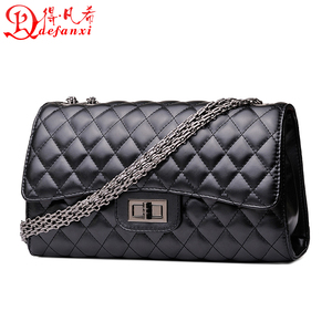 复古女包菱格链条包