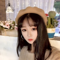 Hat women's autumn and winter wool beret tide Korean version of Joker artist hat British Beret hat pumpkin hat