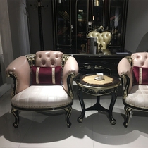 Eurostyle Casual Chair Three Sets Casual Single Sofa Chair Sales House Movie House Beauty Salon Negotiation Chair Full Solid Wood