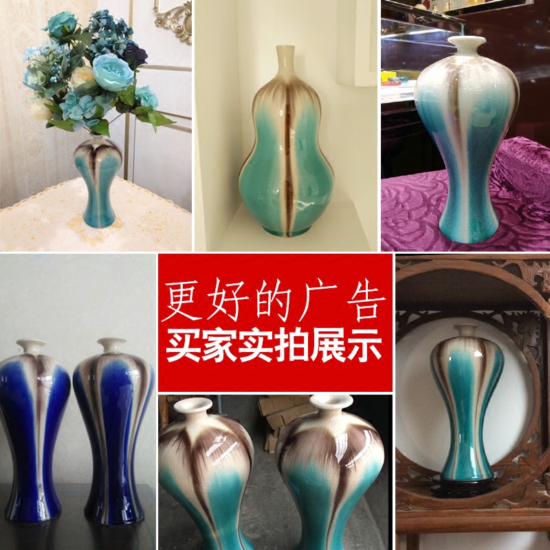 Jingdezhen ceramic vase furnishing articles archaize up borneol crack vases, flower arrangement home porch sitting room adornment