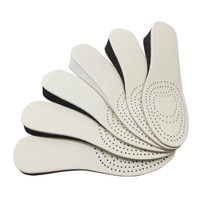 Genuine leather inner heightening insole for men and women casual shoes sails shoes sneakers breathable and anti-sweat and sweat invisible heightening full cushion