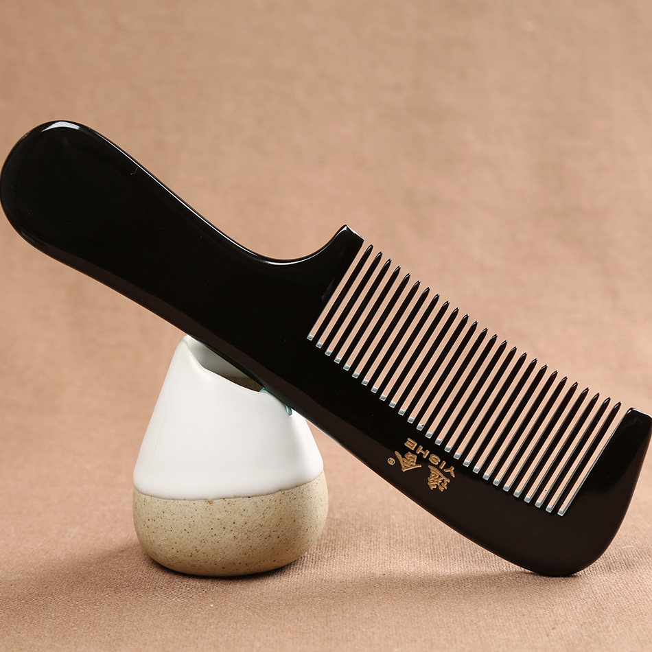 逸舍牛角梳子天然正品防静电正宗生日礼物按摩比木梳保健好