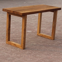 Old elm Solid wood Modern Chinese Korean European American desk Computer desk Writing desk Classical simple table