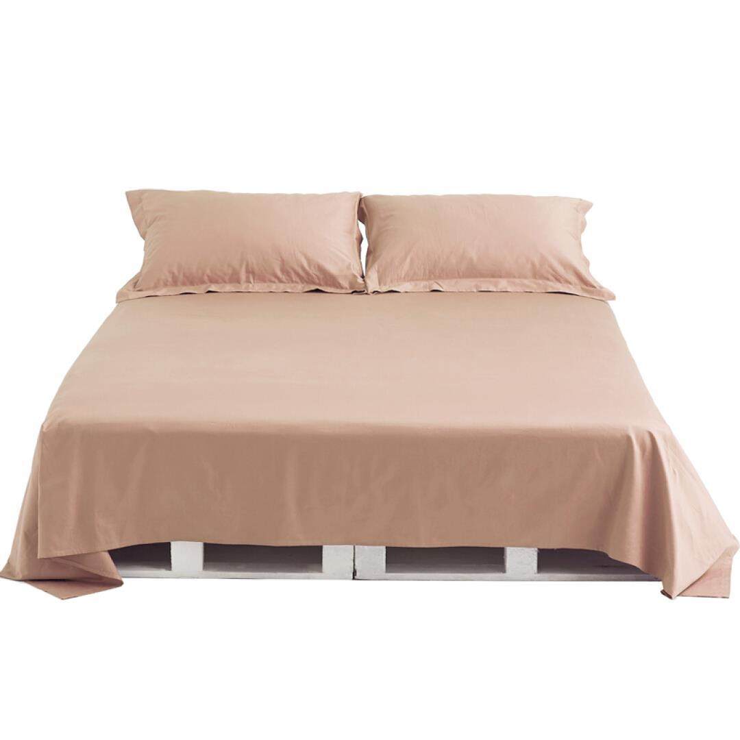 大朴家纺 a类床单 纯棉床单素色 240根纯色床单高支 全棉丝光柔滑_7折