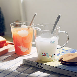 创意透明牛奶早餐杯子