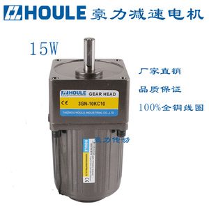 HOULE豪力15W220V小型交流电机 马达 调速