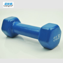 Blue Whale eyes Hexagonal dumbbells Soak Dumbbells Fitness Shapebody Slim Arm Muscle 3LB 3 lbs One dress