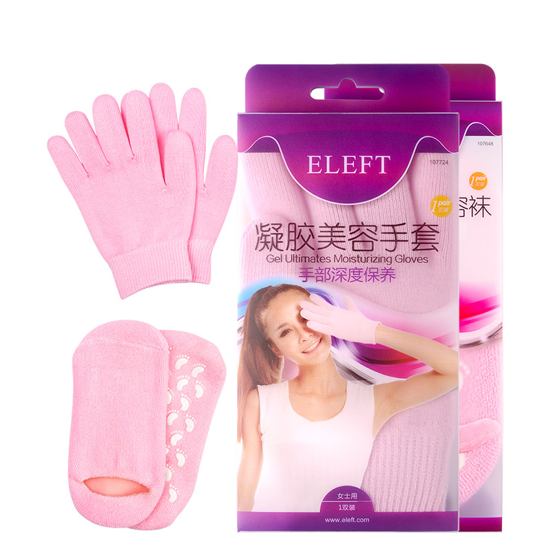 ELEFT 手足护理大礼包凝胶美容袜1双+凝胶修护手套1双 保湿手套袜产品展示图4
