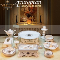 ktv table supplies ceramic fruit tray microphone holder tissue box ashtray whole set of countertop European-style utensils night club