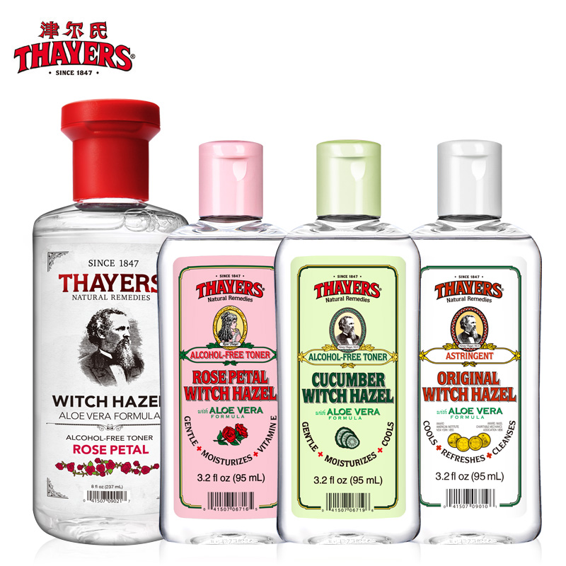 Thayers/金缕梅玫瑰花瓣芦荟黄瓜爽肤水套装 面部护理护肤品产品展示图2