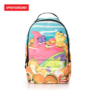 sprayground派大星,sprayground sprayground美国潮包 海绵宝宝派大星休闲双肩包 patrick patties_9折