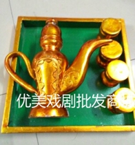 Opera drama stage props opera supplies Hulk wine glass wedding props wooden wine set