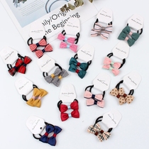 Childrens hair jewelry baby baby mini bow small hair ring cute fabric girl tie head rope