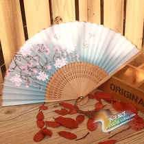 Chinese wedding fan wedding prop fan Chinese wind fan women's fan folding fan Japanese and fan gifts