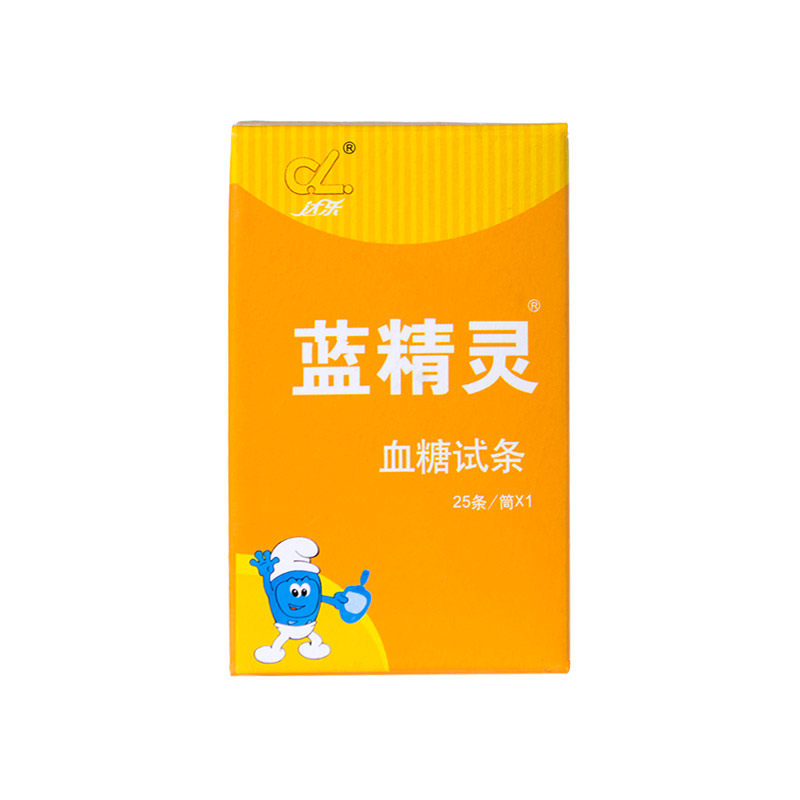 达乐 蓝精灵血糖试纸 25条 采血针25支 测量血糖试纸 家用