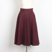 What about Mao half a body dress for a long period of time with a knee high waist conspiculy slim A character 2021 new art big code wool umbrella skirt