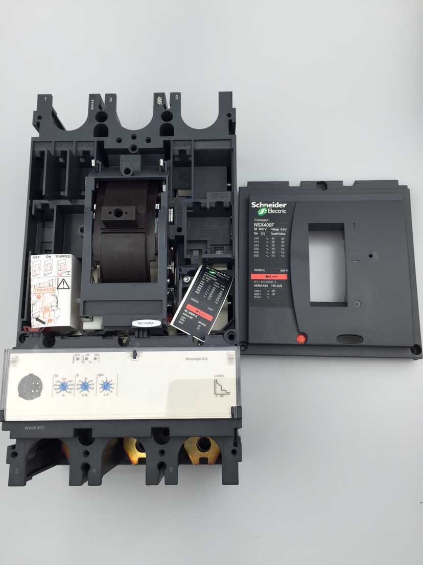 施耐德塑壳断路器nsx400f 3p-4p-400a-250a mic2.3 lv432676